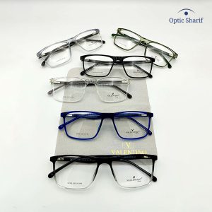 انواع عینک طبی مستطیلی مردانه والنتینو مدل 52165