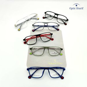 انواع عینک طبی بچه‌گانه مستطیلی والنتینو مدل 72008